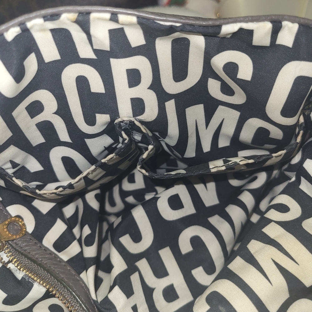 Marc By Marc Jacobs Gray Leather Shoulder Bag with Slouchy Design - Picture 9 of 16